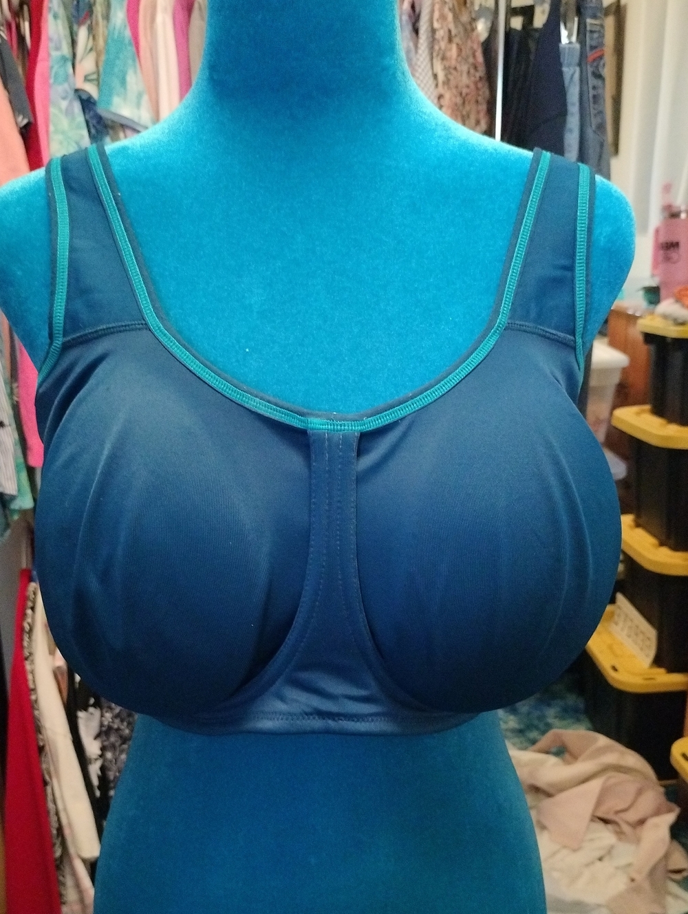 Wacoal Teal Full Coverage Wired Sports Bra - Women Intimates 40H